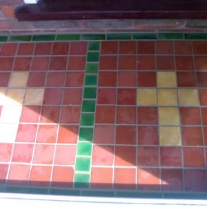 re used 140 yr old tiles from old church my design she loved it
