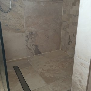 Linear Wetroom Tray installed