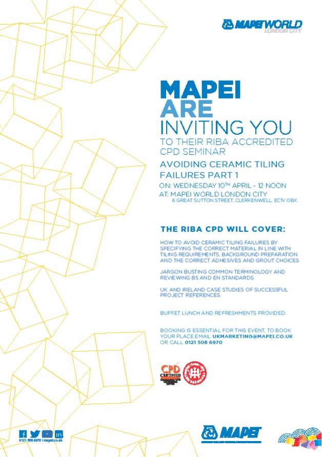 Mapei Avoiding Ceramic Tiling Failures CPD London April 2019.jpg