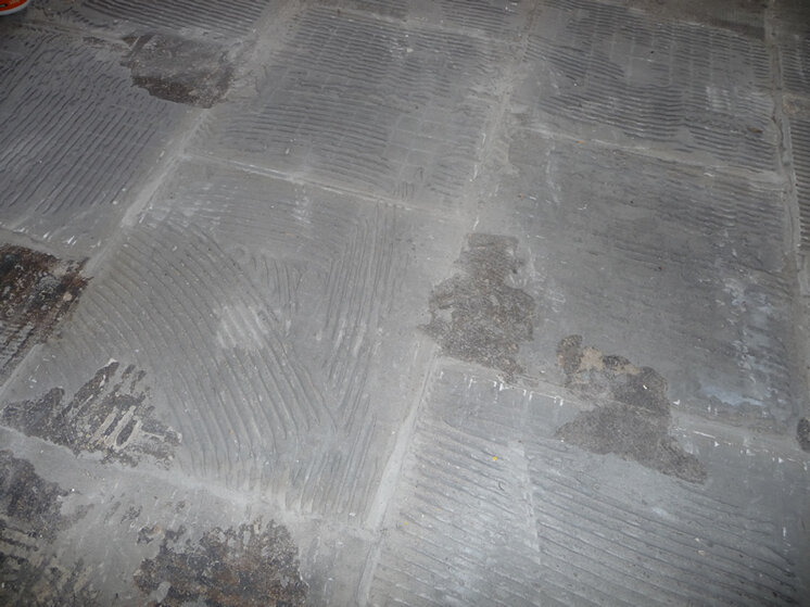 Removing Old Tile Adhesive From Floor Tilersforums Com