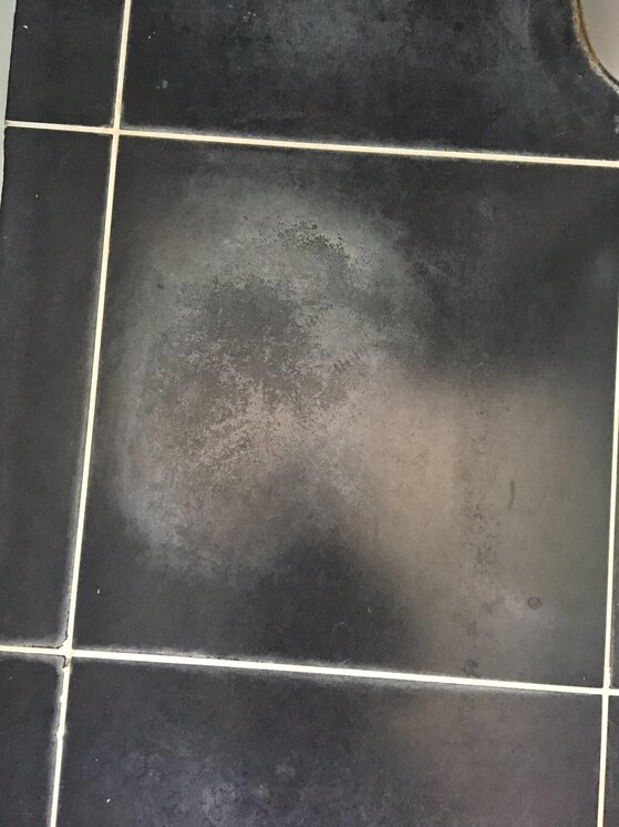 Advice On Cleaning Black Bathroom Tiles That Have White Residue Uk Tiling Forum Aus Tilers Usa Tile Setters - How To Remove White Marks On Bathroom Tiles