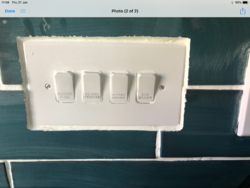 Cutting tiles clearance around plug sockets