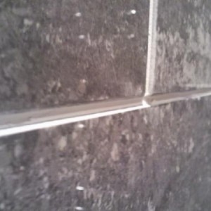 Hardly any grout in joints