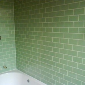 wall tiling brick finished
