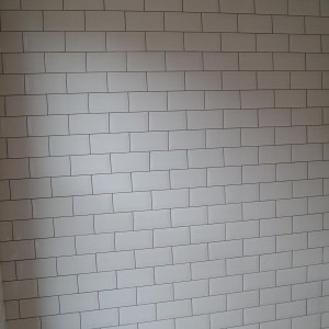 Wall Tiling in Whitstable.
200 x 100 Metro Tiles.Brick Bond.