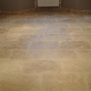 Classic travertine filled and honed