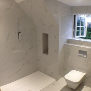 Porcelthin ensuite refit.