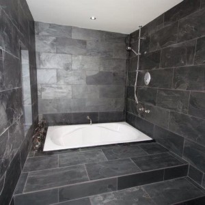 slate bathroom