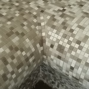 Steam room-Bisazza 10mm paper-faced mosaic