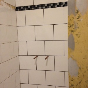 Bathroom tiling