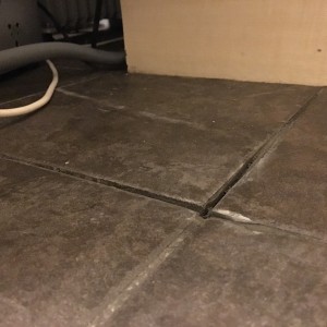 Tile 1 with grout removed