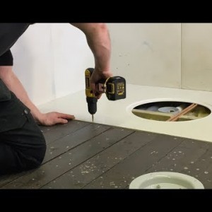 How to install an Impey EasyFit wet room floor former on timber floor