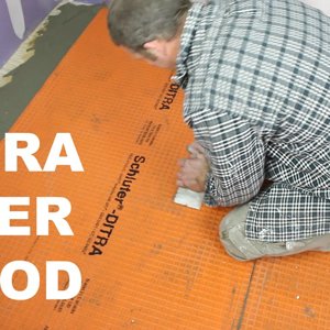 Schluter®-DITRA Over Wood in a Bathroom (Part 1) - by Home Repair Tutor
