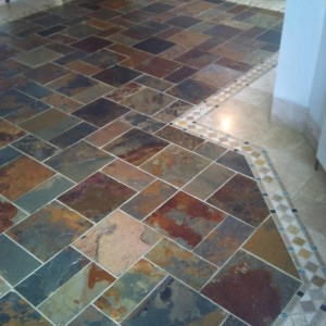 Chinese Multicolour with Hand made border.