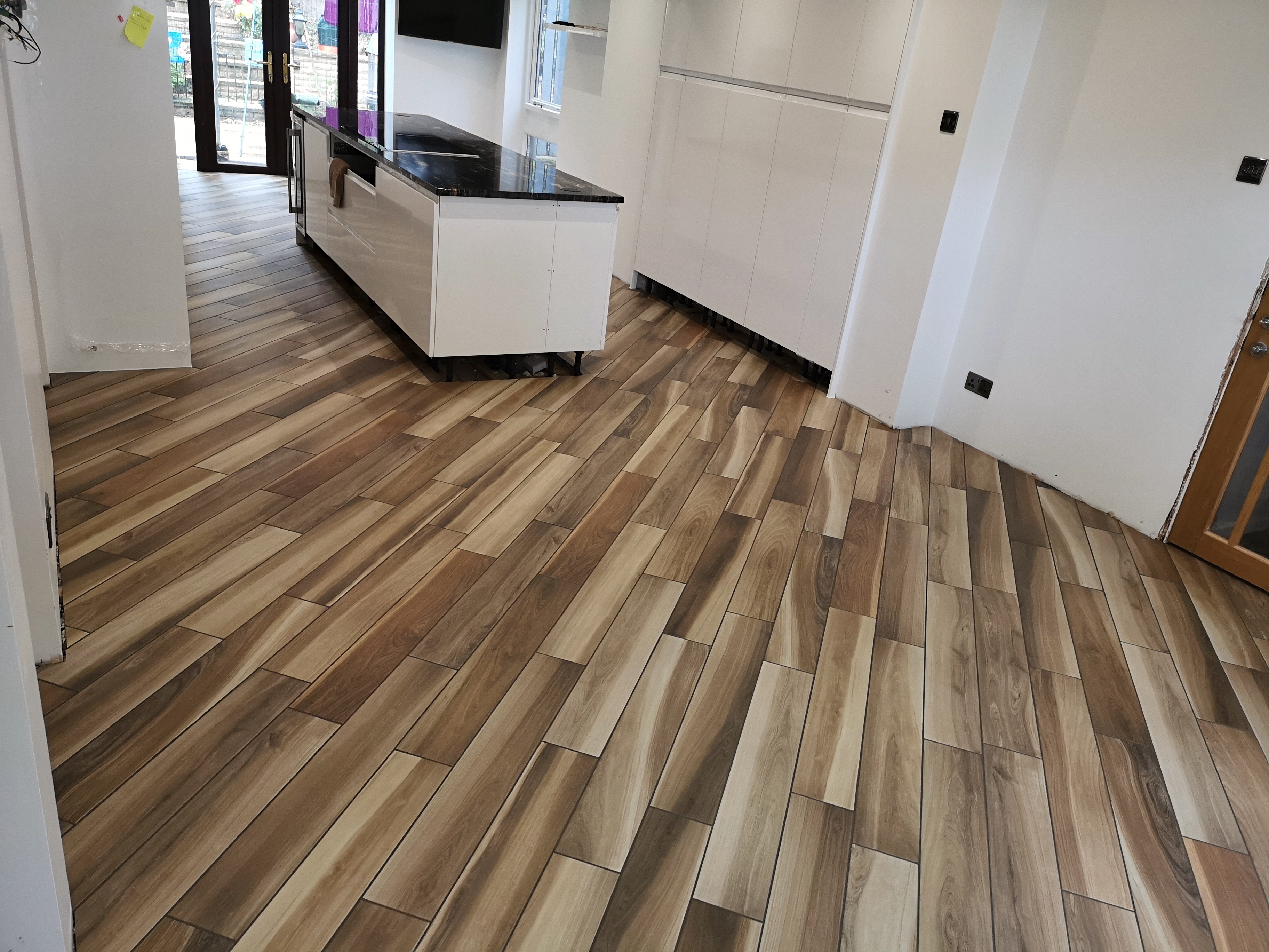 45° planks with fugalite bio epoxy