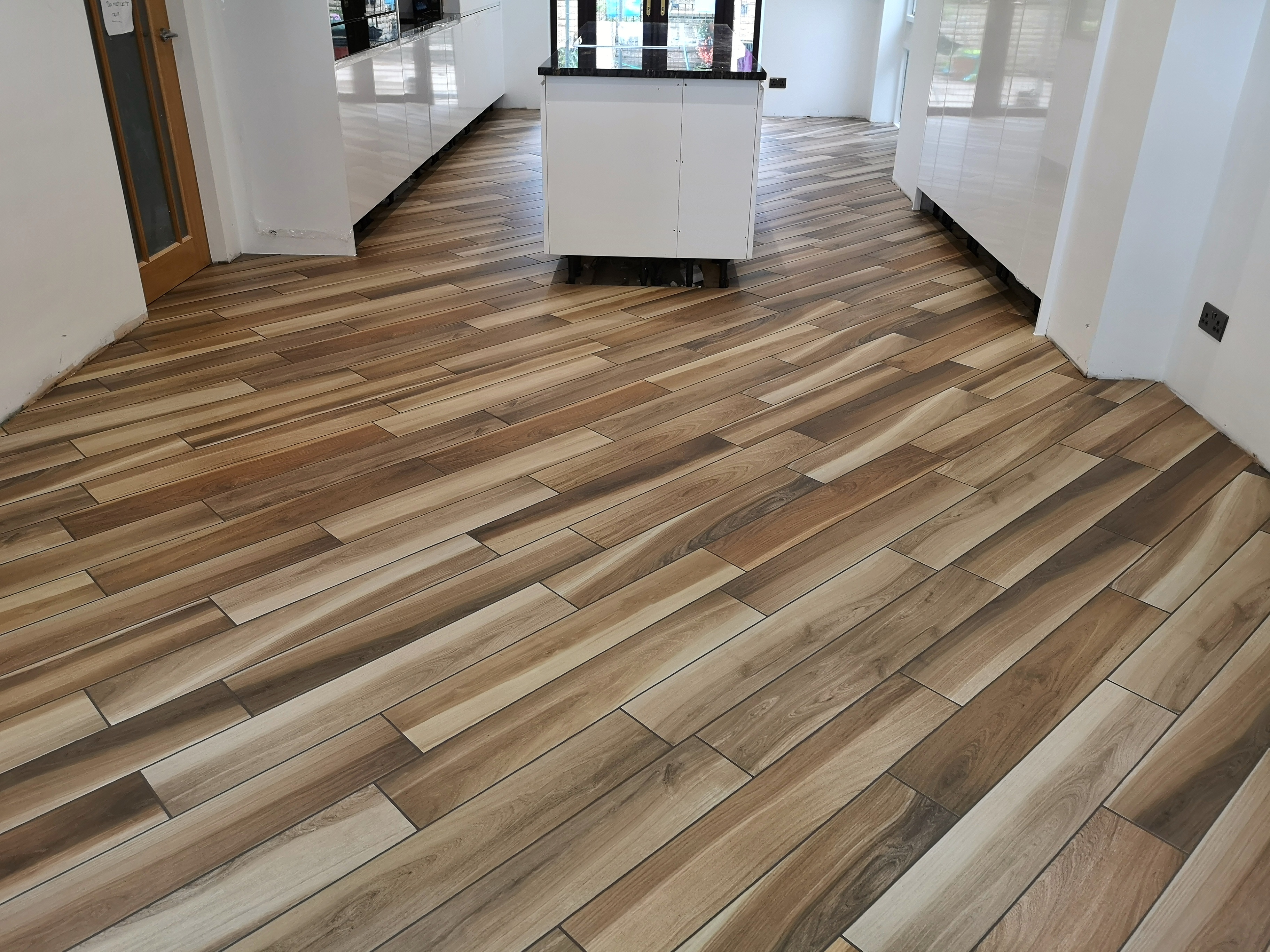 45° planks with fugalite bio epoxy