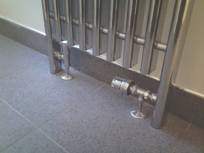 Chrome trim on top of skirting