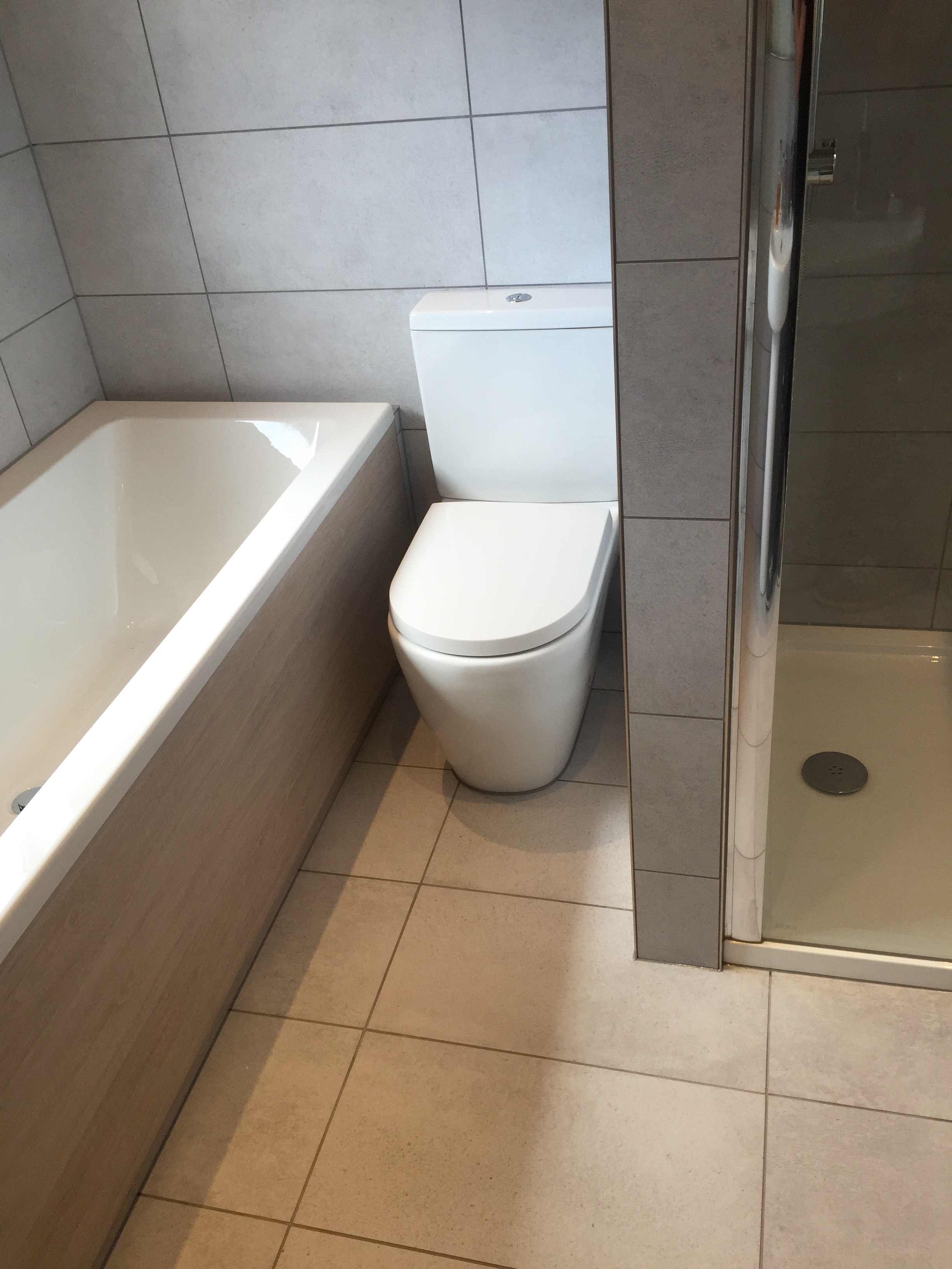 Toilet and Double Ended Bath