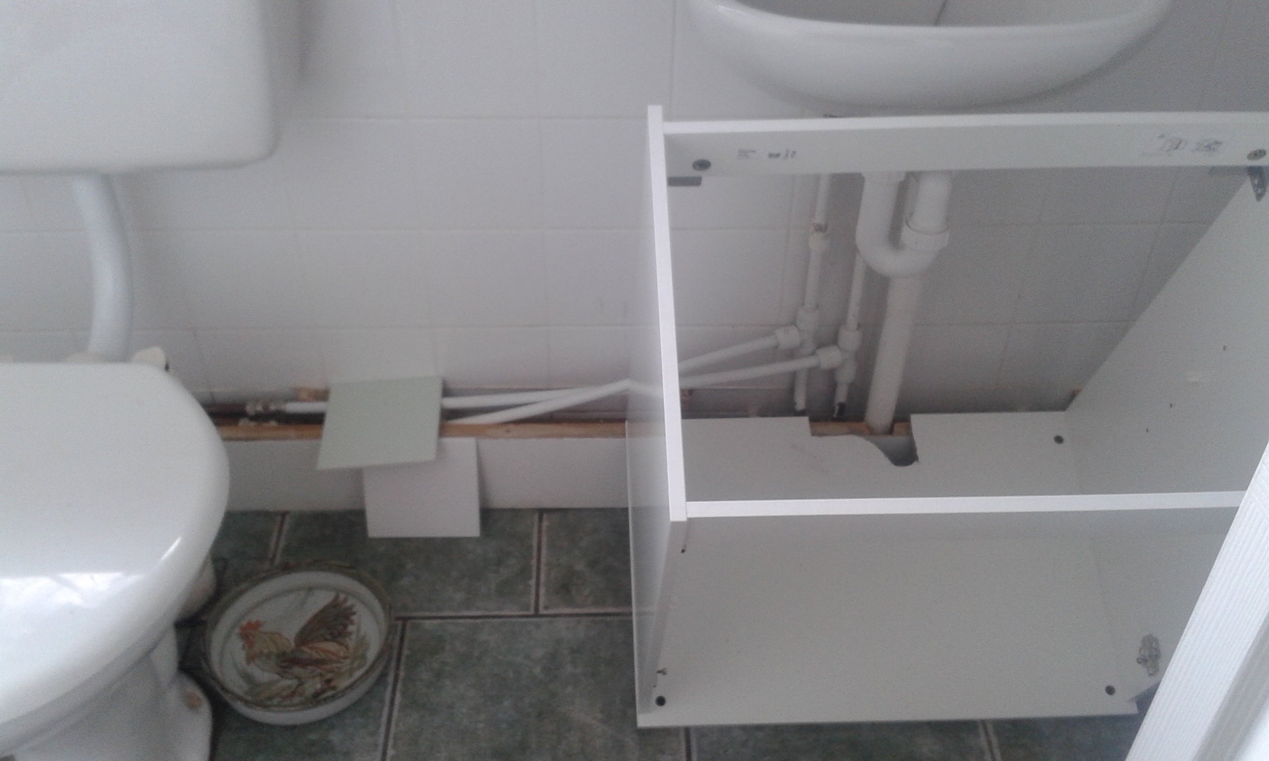 vanity unit to fit; tiles