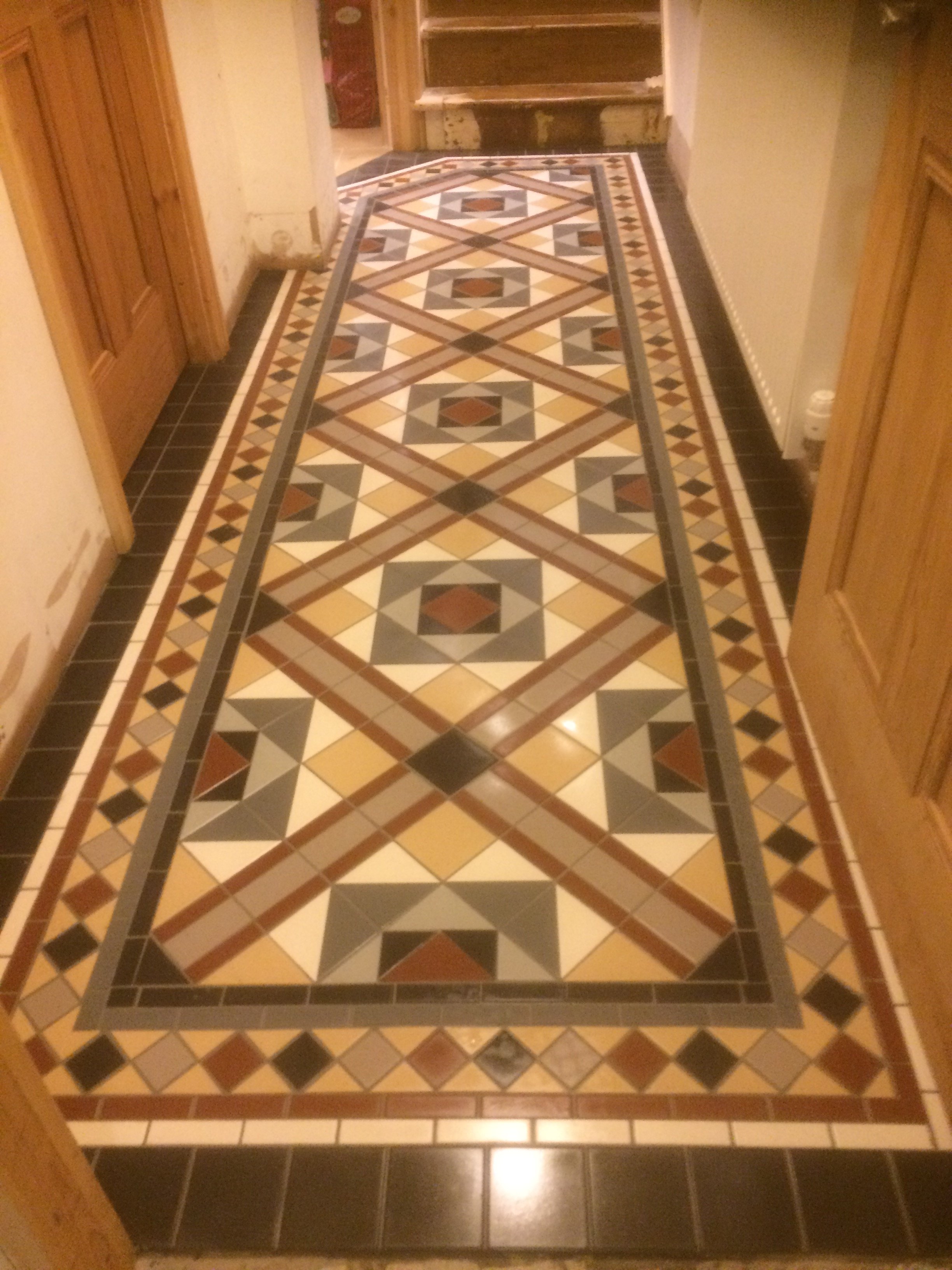 Victorian geometric hallway